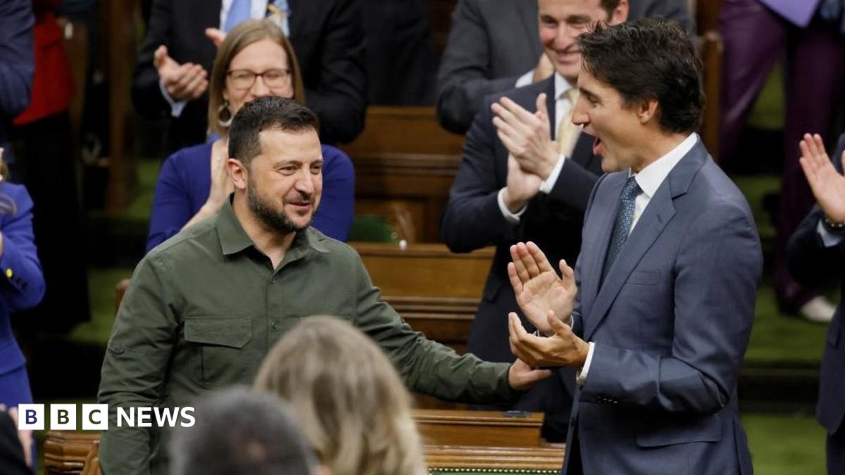 Ukraine’s President Zelensky Condemned for Honoring Nazi Collaborator at Canadian Parliament